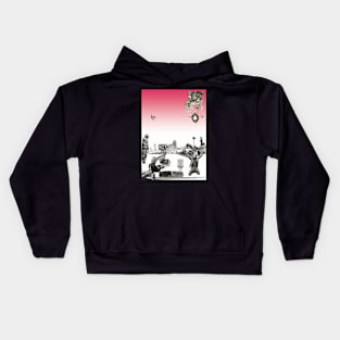 Travel collage Kids Hoodie